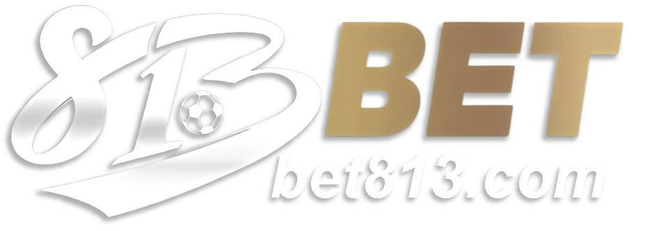 Logo da 813BET com texto "bet813.com" em destaque, representando uma plataforma de apostas confiável, segura e completa com bônus exclusivos e suporte em português.